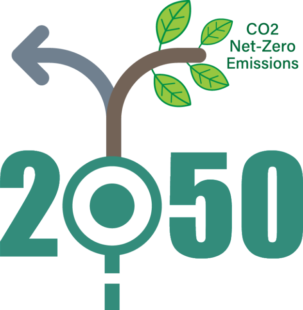 CO2 net zero emissions 2050