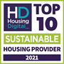 Housing Digital Top 10 Sustainable Housing Provider 2021 logo