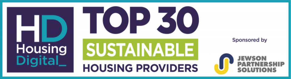 Housing Digital Top 30 Sustainable Housing Provider 2021 logo