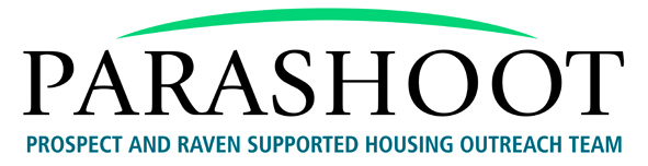 Parashoot logo - Prospect and Raven Supported Housing Outreach team